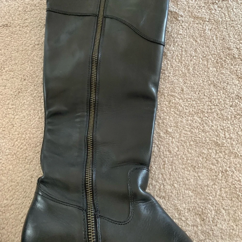 Frye Melissa Button 2 Riding Leather Knee-High Riding Boots Size 8
